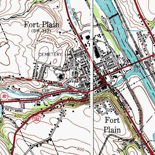 Topographic Map of Saint Pauls Lutheran Church, NY