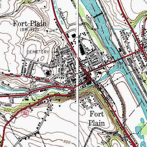 Topographic Map of Holy Cross Episcopal Church, NY