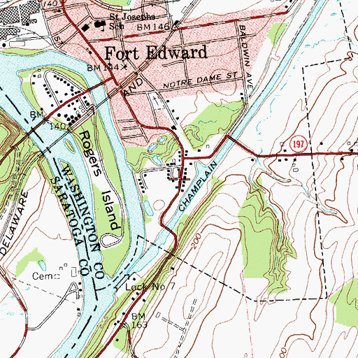 Topographic Map of Old Fort Museum, NY