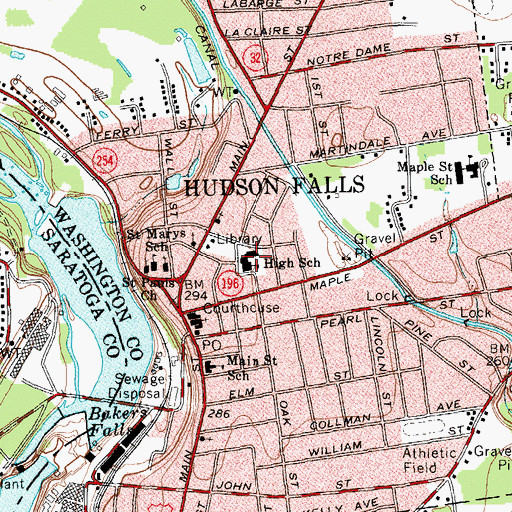 Topographic Map of Margaret Murphy Kindergarten Center, NY