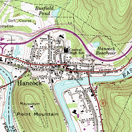 Topographic Map of Shehawken House, NY