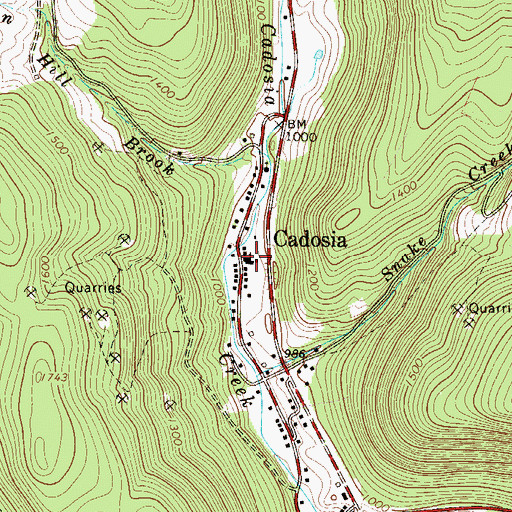 Topographic Map of Calvary Baptist Church, NY