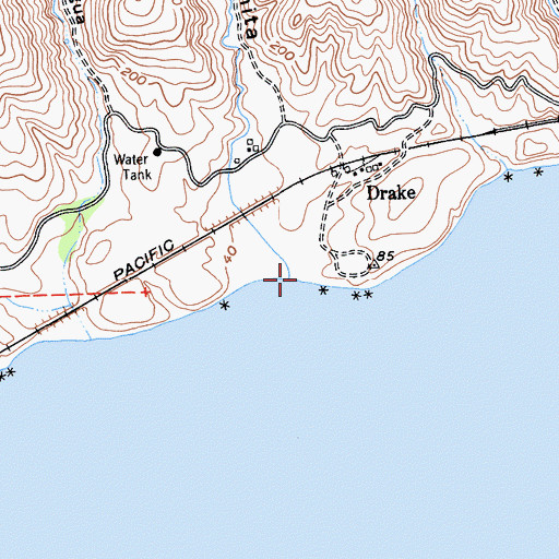 Topographic Map of Caada De Santa Anita, CA