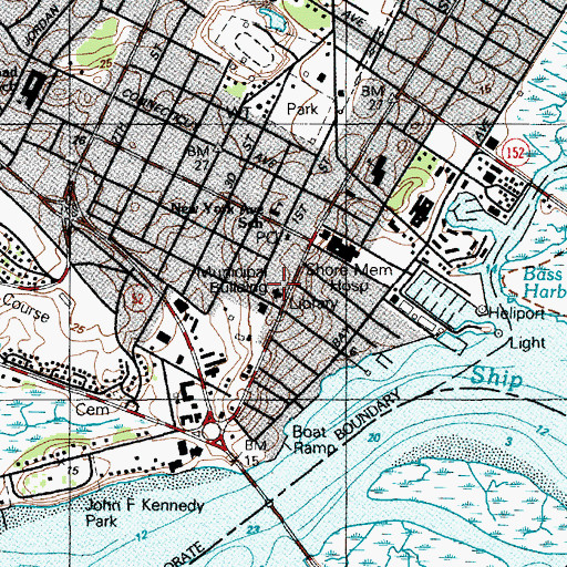 Topographic Map of Somers Point City Fire Department - Chief, NJ