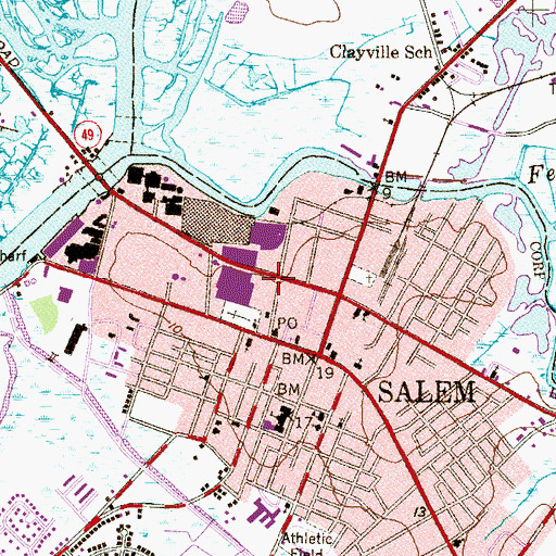 Topographic Map of Liberty Fire Company 2, NJ