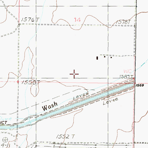 Topographic Map of Hassiamp (historical), AZ