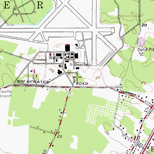 Topographic Map of Erma Volunteer Fire Company, NJ
