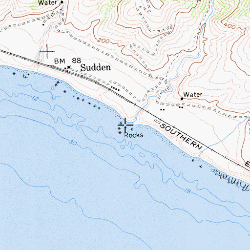 Topographic Map of Caada Del Jolloru, CA