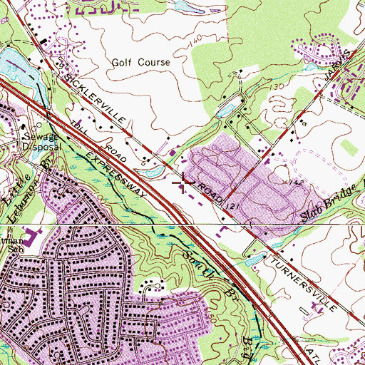 Topographic Map of Gloucester Township Fire District 5, NJ