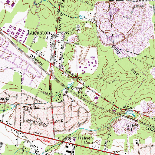 Topographic Map of Camden County Department of Public Safety, NJ