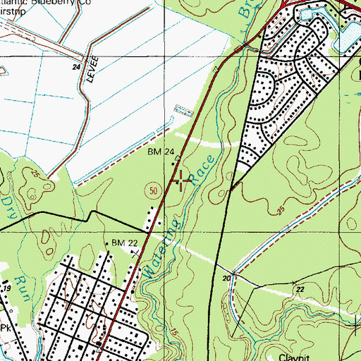 Topographic Map of Hamilton Township Rescue Squad, NJ
