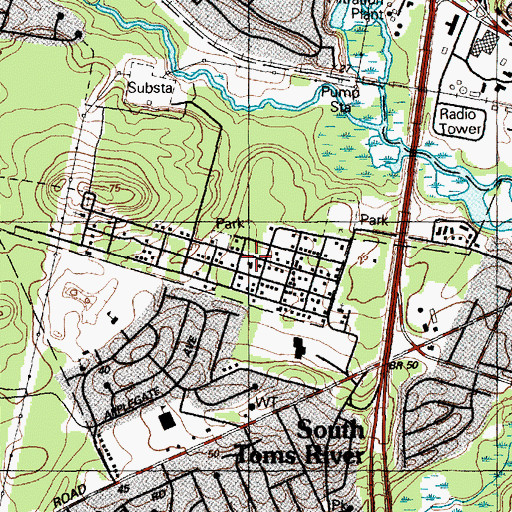 Topographic Map of Manitou Park Volunteer Fire Company Station 18, NJ