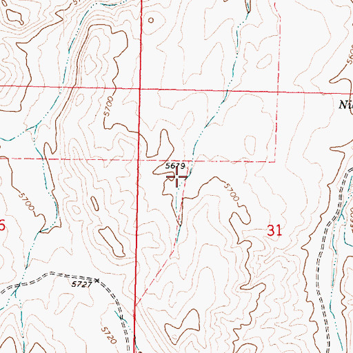 Topographic Map of Hualpais Spring, AZ