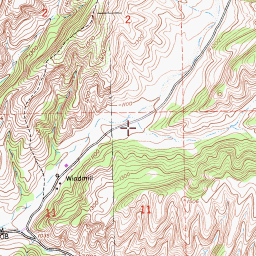 Topographic Map of Caada Montuosa, CA
