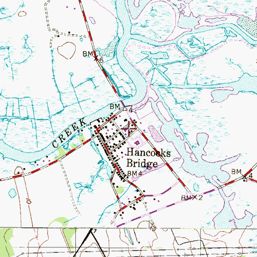 Topographic Map of Lower Alloways Creek Fire and Rescue, NJ