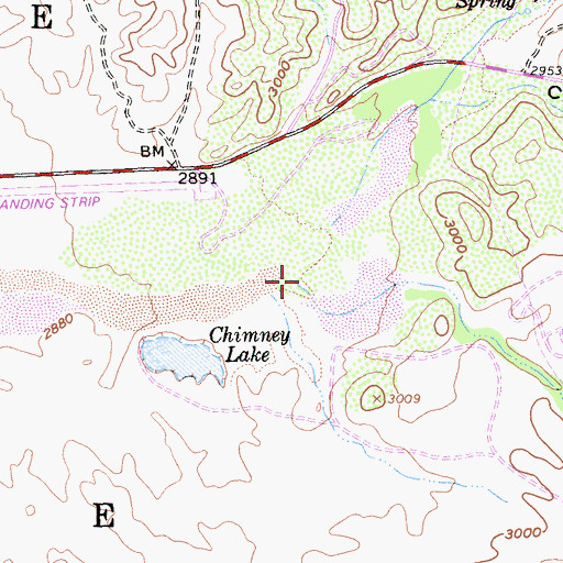 Topographic Map of Caada Verde, CA