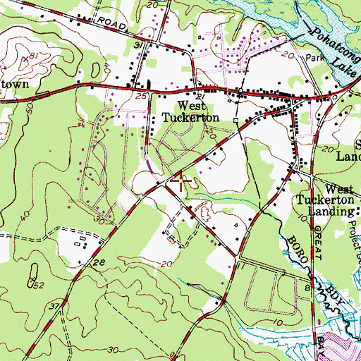 Topographic Map of Great Bay Regional Volunteer Emergency Medical Services, NJ