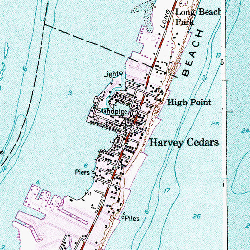 Topographic Map of High Point Volunteer Fire Company Station 51, NJ
