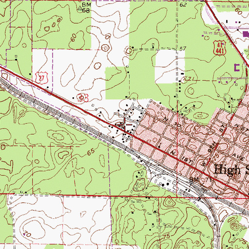 Topographic Map of Church of God by Faith, FL