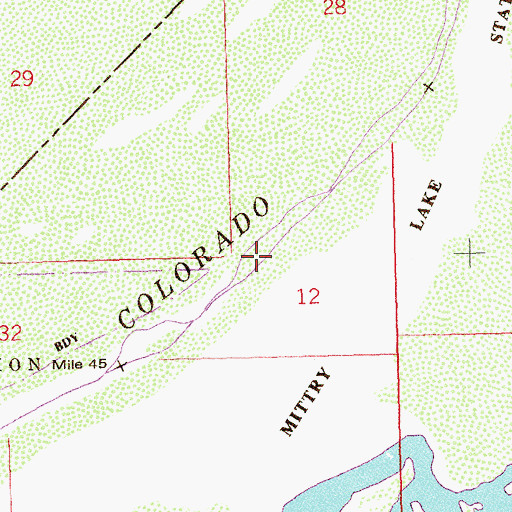 Topographic Map of Reedy Bend, AZ