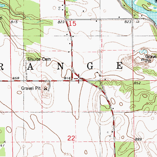 Topographic Map of Veterans Memorial and Beeson Street Park, MI