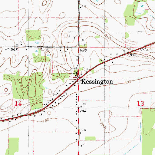 Topographic Map of Sailor Post Office (historical), MI