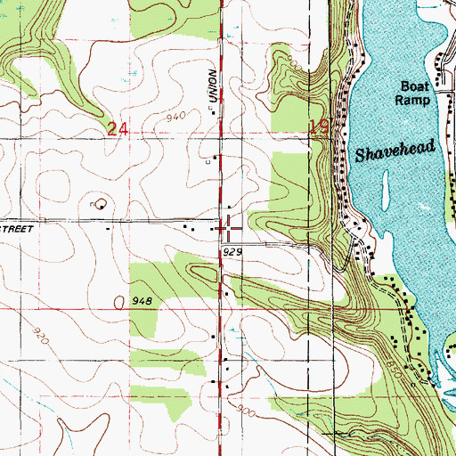 Topographic Map of Calvin Post Office (historical), MI