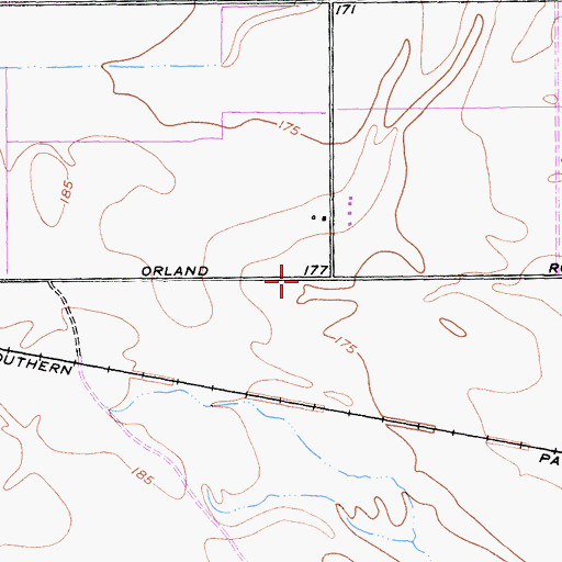 Topographic Map of Capay, CA