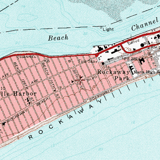 Topographic Map of Veteran's Circle, NY