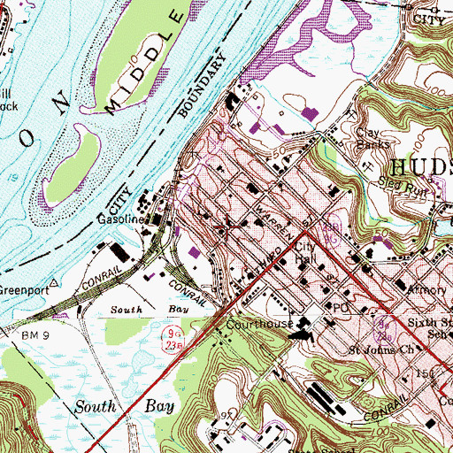 Topographic Map of Saint Michaels Ukranian Greek Catholic Orthodox Church, NY