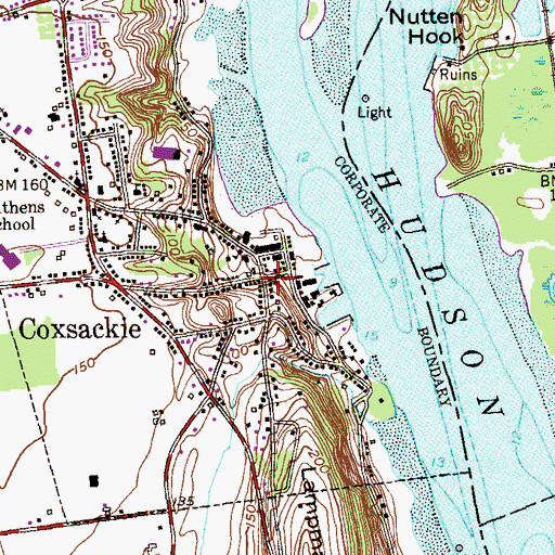Topographic Map of Seventh Day Adventist Church, NY