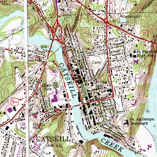 Topographic Map of Mount Tabor African Methodist Episcopal Zion Church, NY
