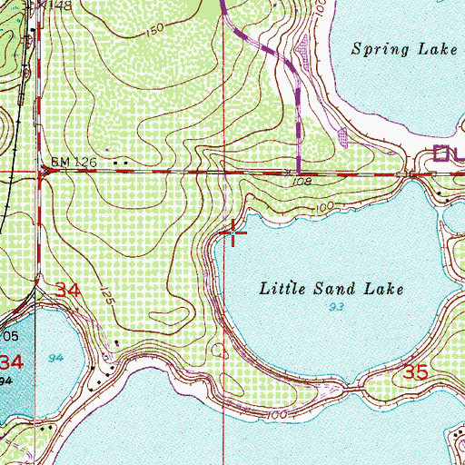 Topographic Map of Doctor Phillips Census Designated Place, FL