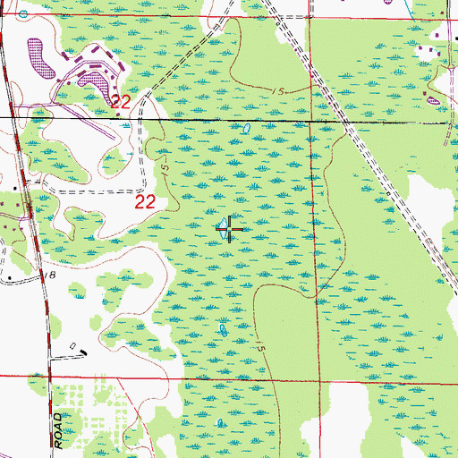 Topographic Map of East Lake Census Designated Place, FL