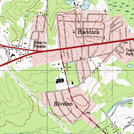 Topographic Map of Edisto Census Designated Place, SC