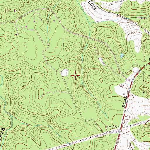 Topographic Map of Evans Census Designated Place, GA