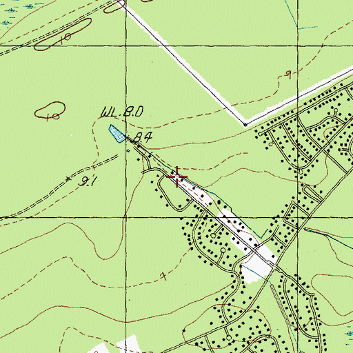 Topographic Map of Forestbrook Census Designated Place, SC