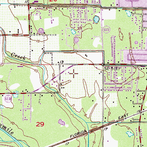 Topographic Map of Fort Pierce South Census Designated Place, FL