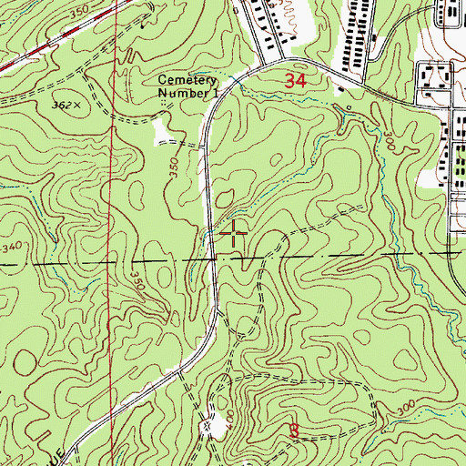 Topographic Map of Fort Polk North Census Designated Place, LA