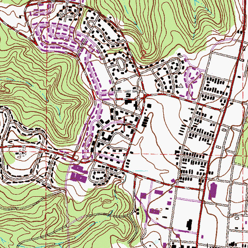 Topographic Map of Fort Rucker Census Designated Place, AL