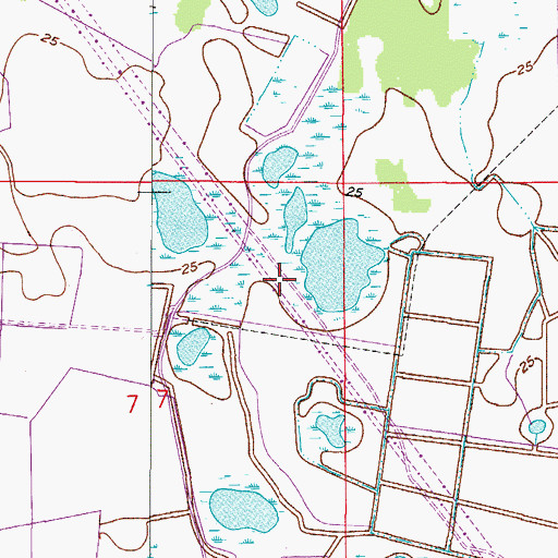 Topographic Map of Gateway Census Designated Place, FL