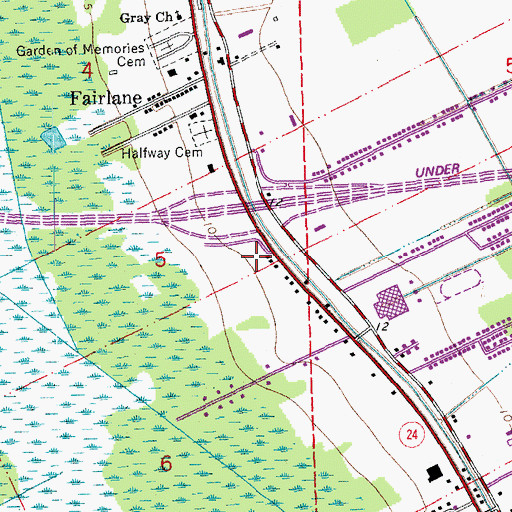 Topographic Map of Gray Census Designated Place, LA