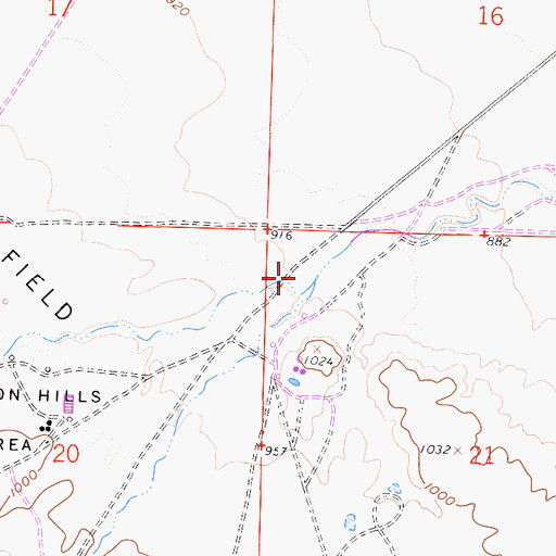 Topographic Map of Carneros Creek, CA