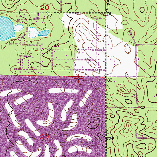 Topographic Map of High Point Census Designated Place, FL