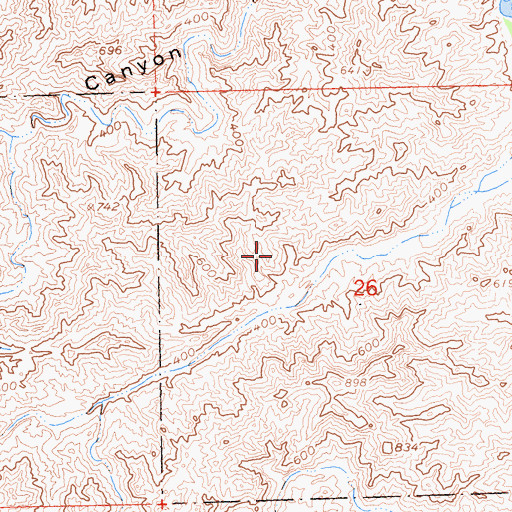 Topographic Map of Sleepers Bend, AZ