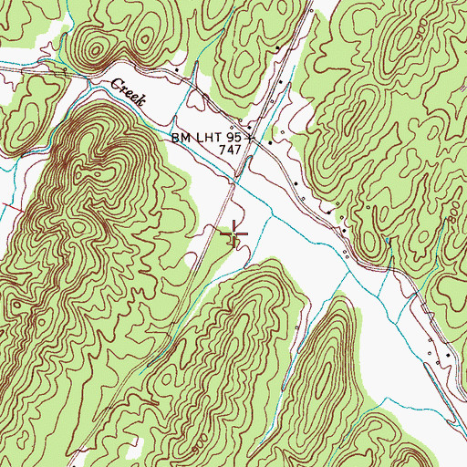 Topographic Map of Hopewell Census Designated Place, TN
