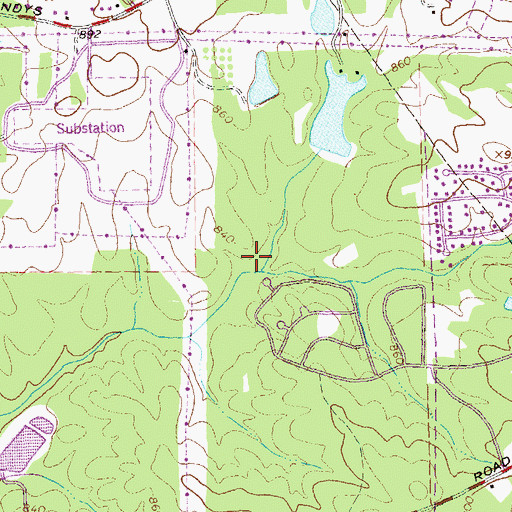 Topographic Map of Irondale Census Designated Place, GA