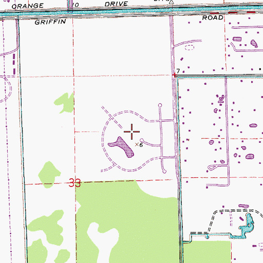 Topographic Map of Ivanhoe Estates Census Designated Place (historical), FL