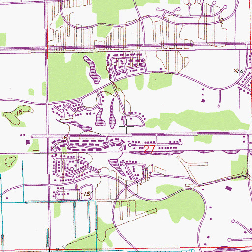 Topographic Map of Boca Del Mar Census Designated Place, FL