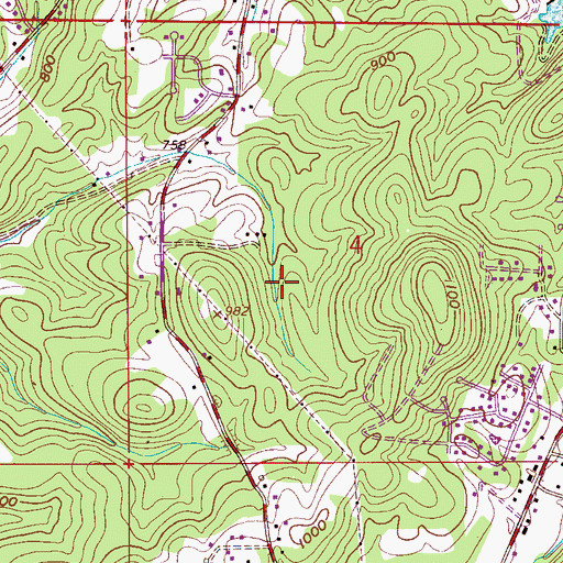 Topographic Map of Chalkville Census Designated Place (historical), AL
